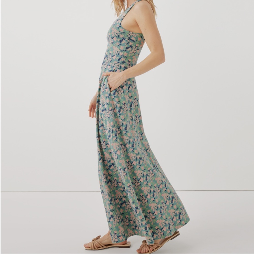 Pact Floral Maxi Dress - Blue and Pink